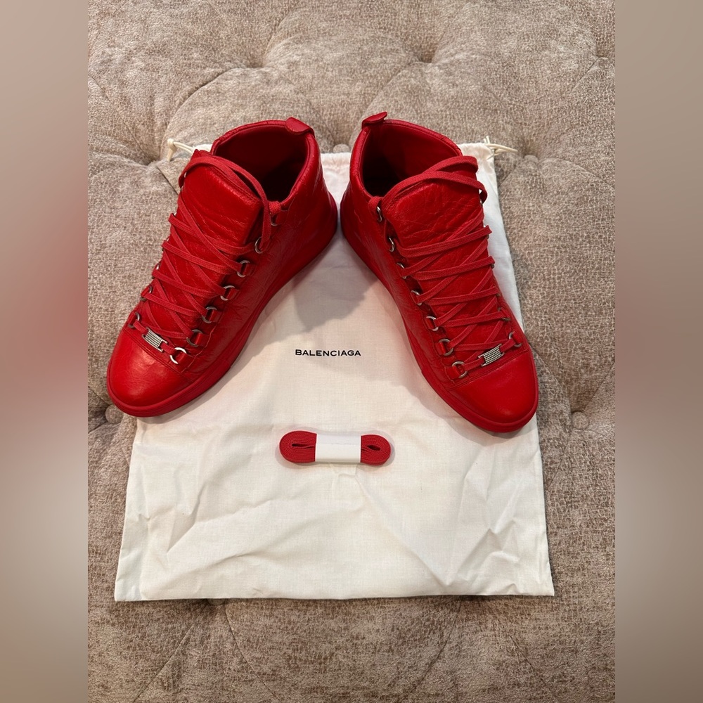 Balenciaga Arena Sneakers-Red